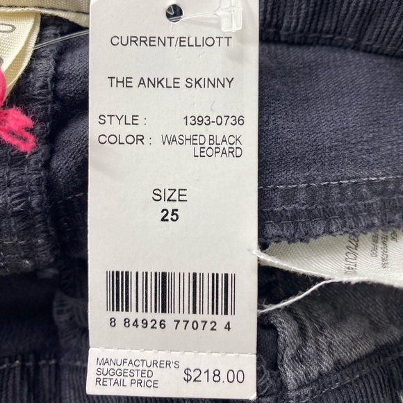 💕SALE💕Current Elliott Leopard Print Corduroys - Picture 9 of 13